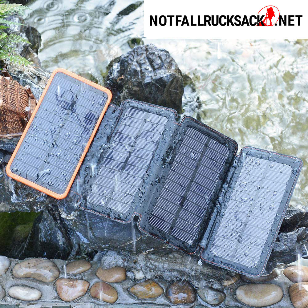 Solar powerbank foldbar - testvinder med 25000mAh