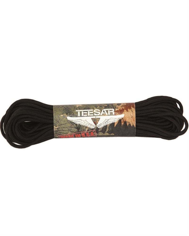 Paracord - US faldskærmssnor 50Ft. (15m) Sort