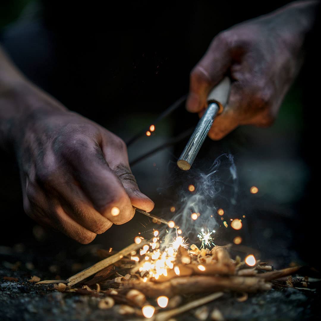 Premium brandstål - magnesiumstang med nødarmbånd