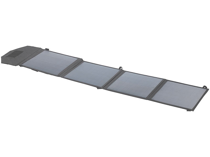 Premium nødgenerator strømbank med store solpaneler 30.000 mAh & 120 watt kraftværk med stikkontakt