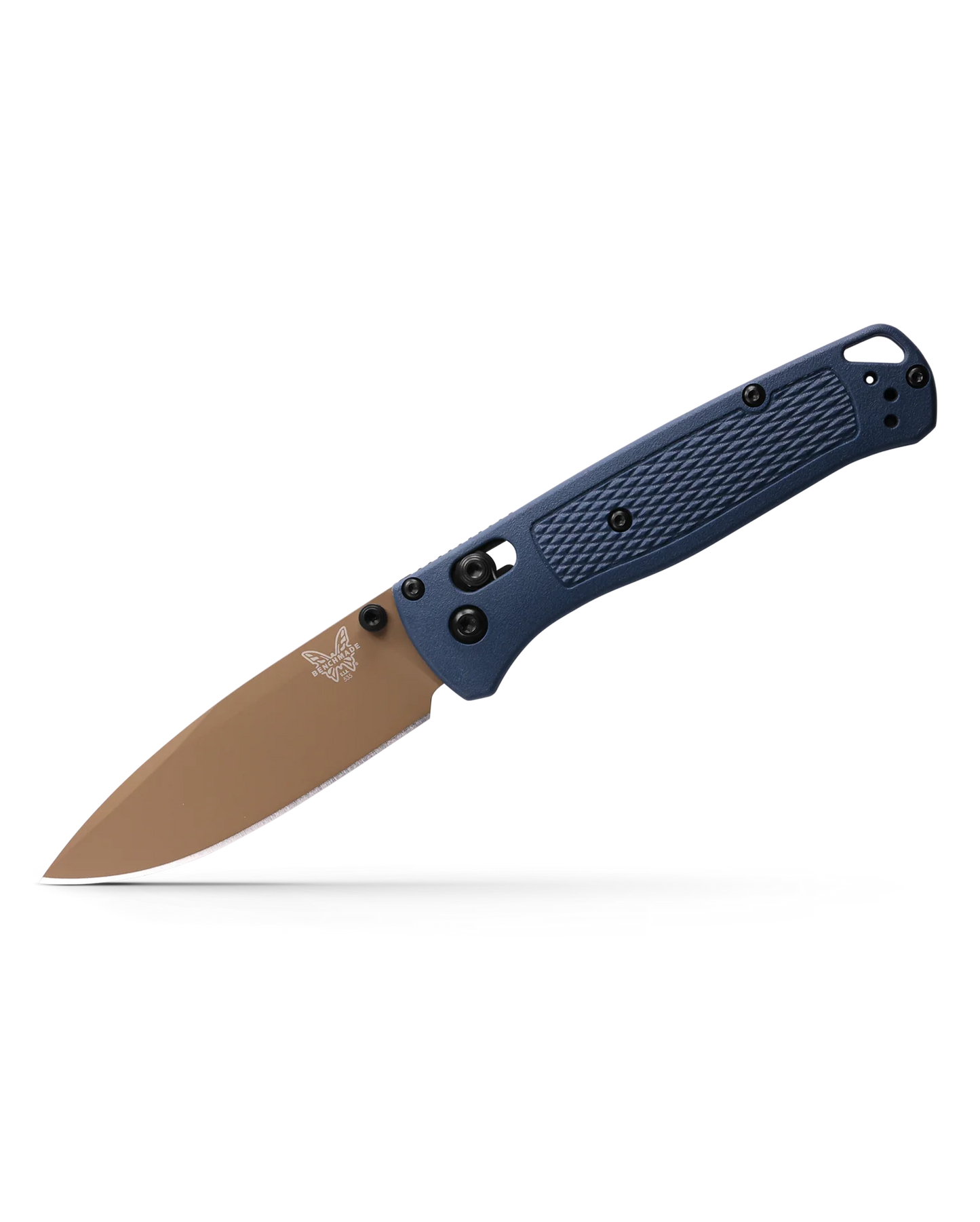 Benchmade 535FE-05 BUGOUT, Crater Blue Grivory, Axis EDC lommekniv