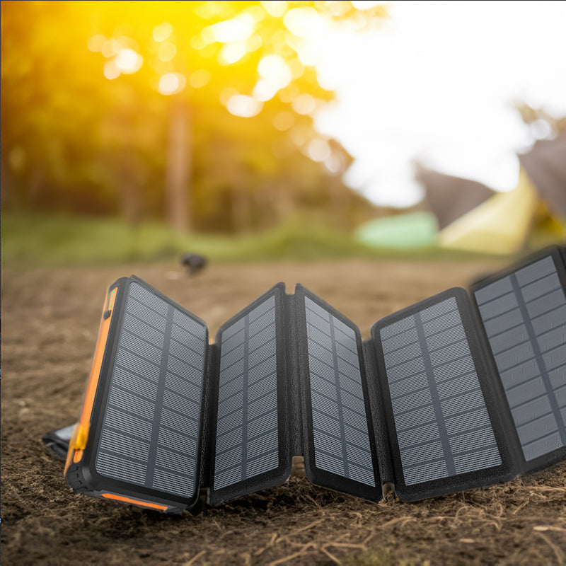 Solar Powerbank Extreme 2.0 - 6 foldbare paneler - USB-C Fast Charging testvinder med 25000mAh