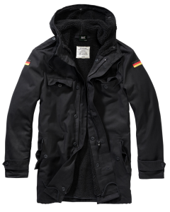 BW parka med flag