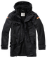 BW parka med flag