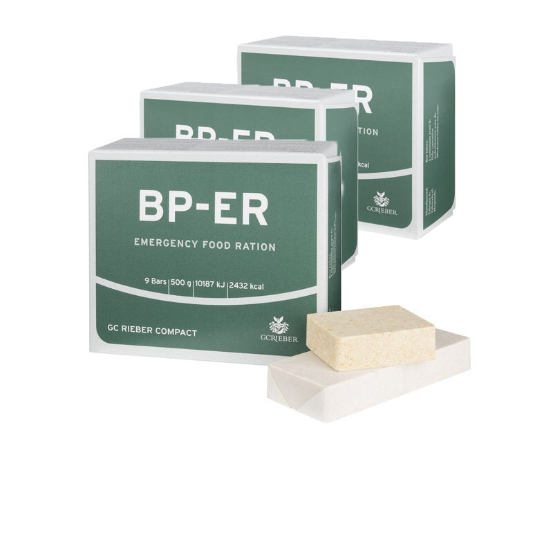 Nødration BP-ER 7 dage ca 17500 kcal - kompakt, holdbar, let nødmad BP-ER