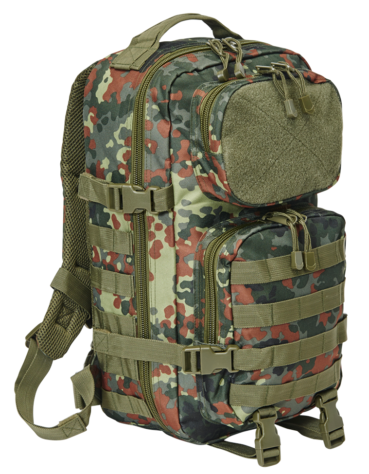 Rygsæk Molle US Combat Rygsæk Flecktarn Tactical Cooper PATCH medium