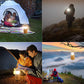 Solar Camping Håndsving Lantern, bærbar Ultra Bright LED lommelygte med batteri