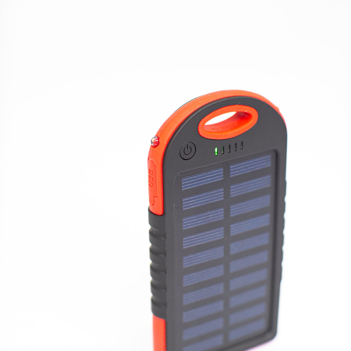 Solar Powerbank Premium solpanel med powerbank, lampe og 2x USB-udgang - oplad nødstrøm direkte med solen