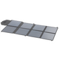 50000maH kraftværk nødstrømsgenerator - solcellegenerator med 2x foldbart 100W solpanel/solcellemoduler - 155 Wh