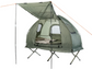 4 i 1 telt inklusive feltseng, vintersovepose, madras og solafskærmning - nødberedskab - nødtelt - camping/campingudstyr