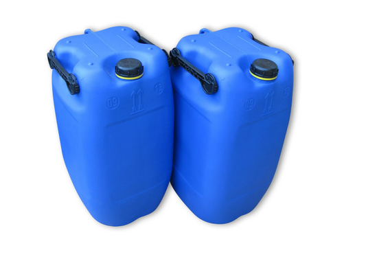 2 x 60 liter dunke - vandbeholdere - beholdere - beholdere - opbevaringsmidler - opbevaring - udendørs - væske