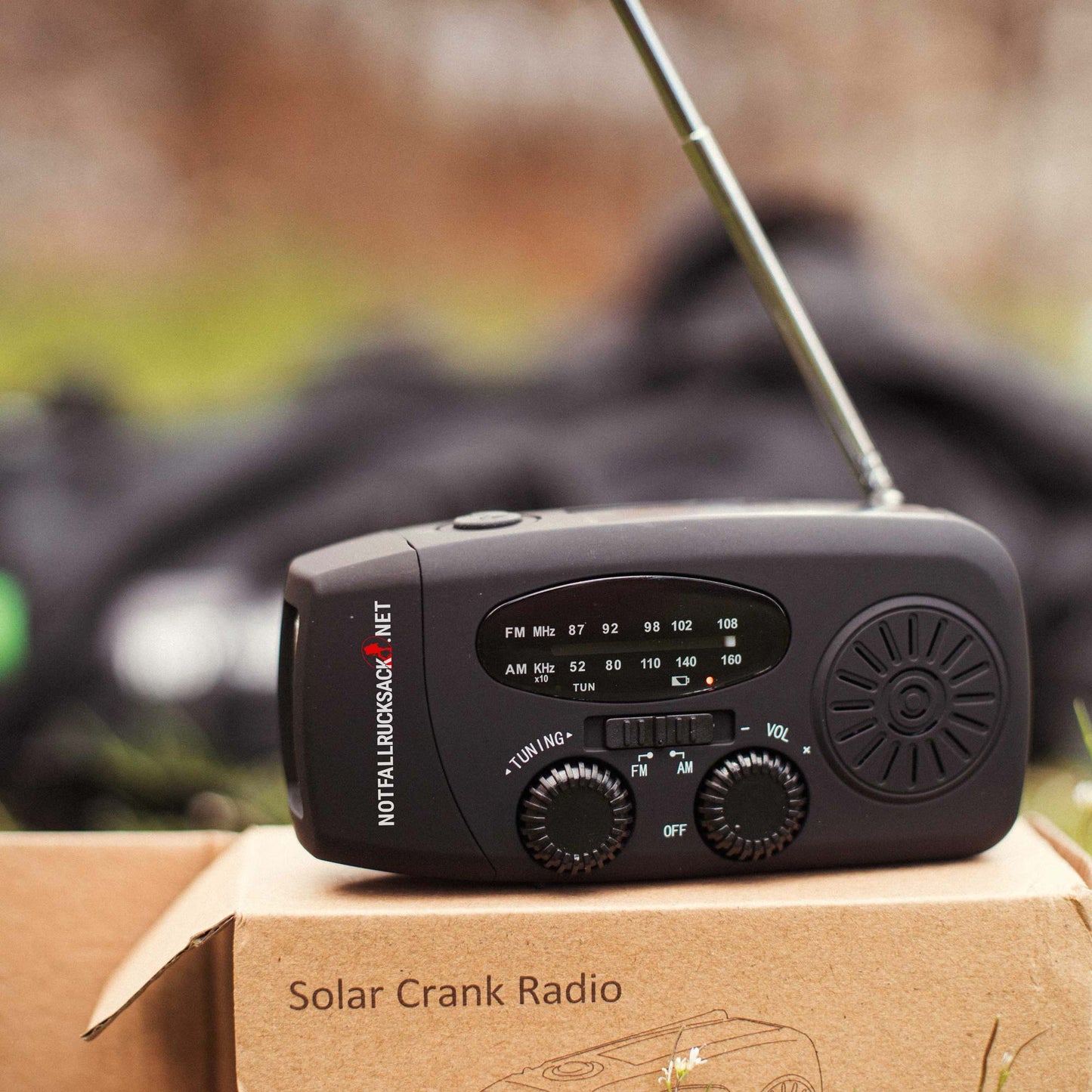 Krankradio med solcelledrev Radio Solar