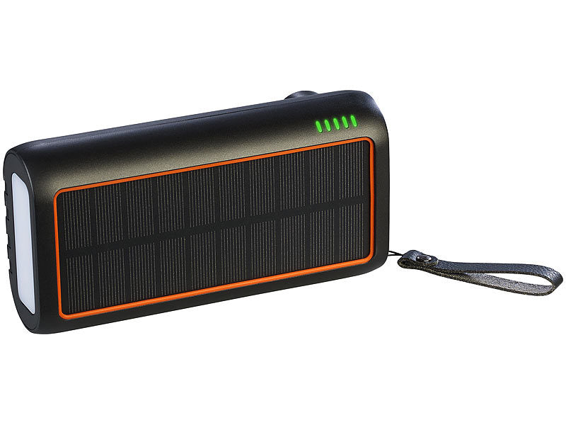 30000mAh solar krank powerbank med manuel strømgenerering til nødsituationer